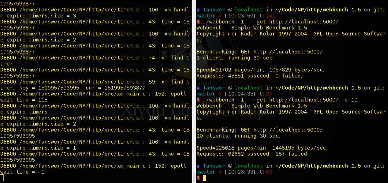 GitHub Tanswer/Xserver C 语言实现的一个 web server，使用 JSON 格式的配置文件，支持静态请求和